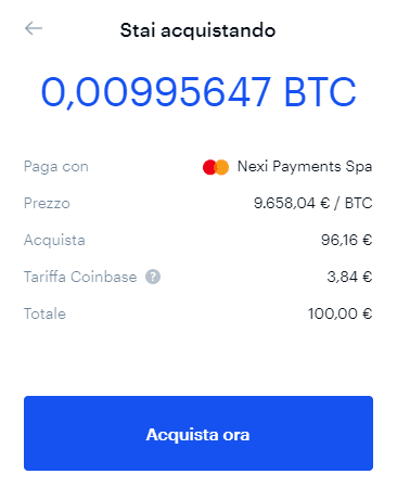 commissioni coinbase bitcoin