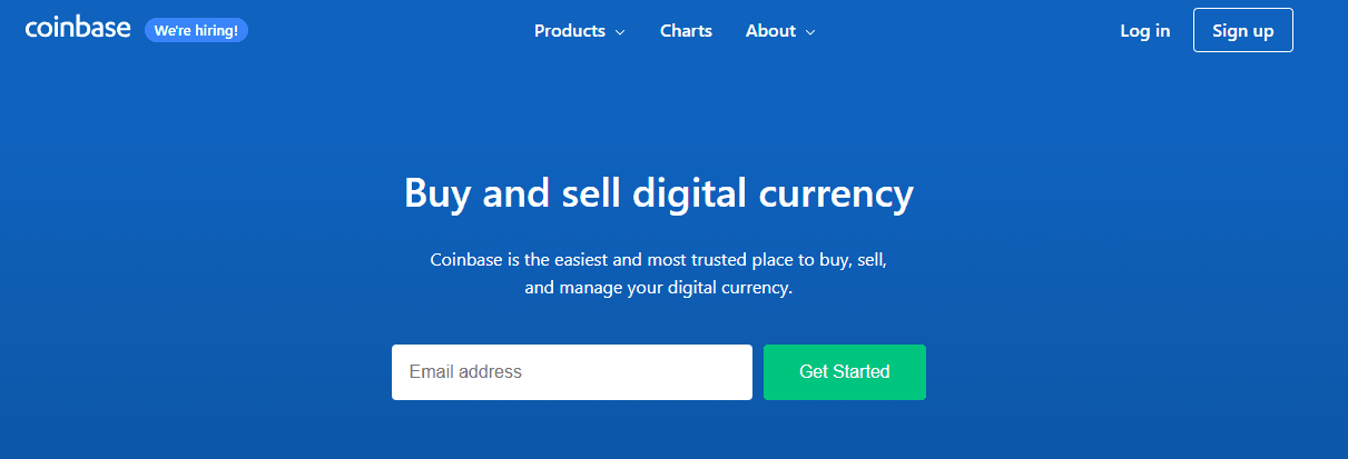 Sign up Coinbase