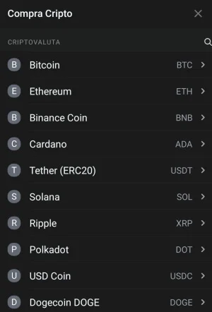 Comprare criptovalute