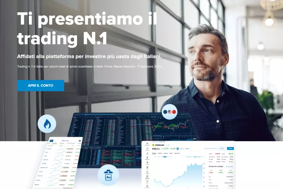 Homepage Fineco trading