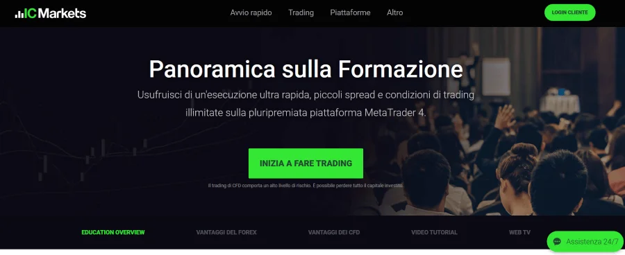 IC Markets formazione