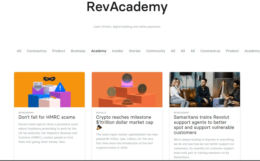 Revolut Academy education centre
