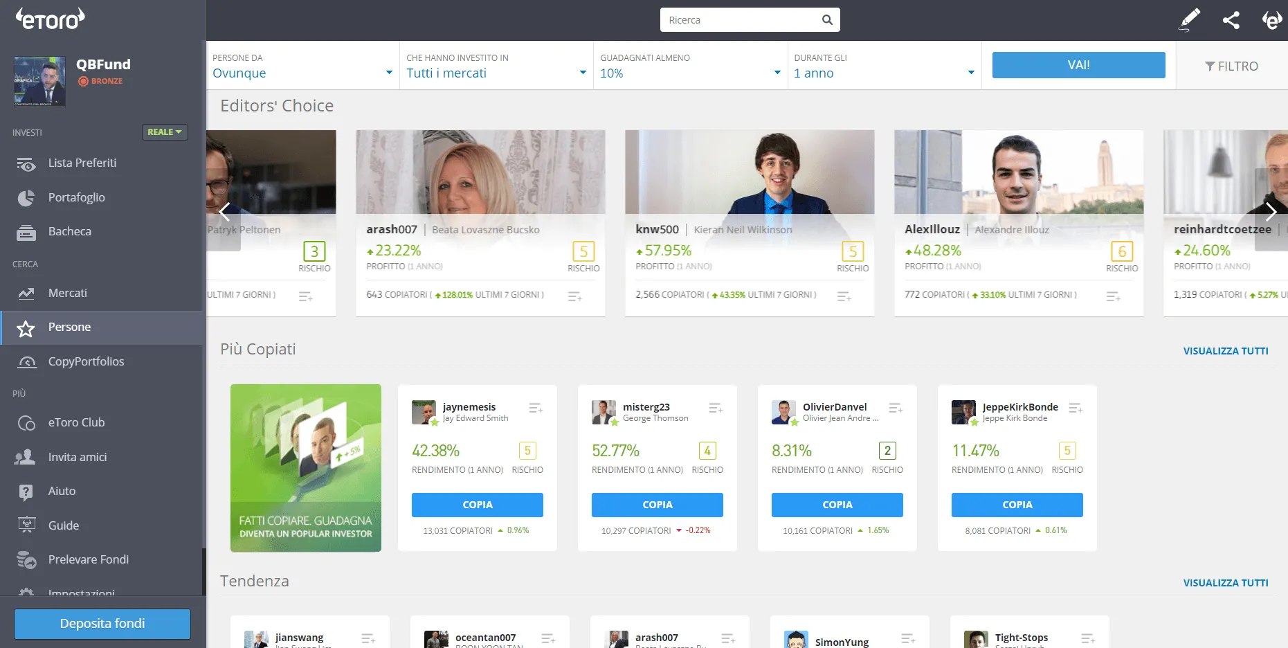 Social Trading eToro