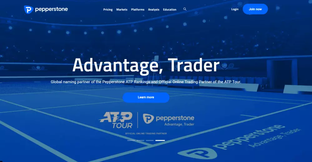 Pepperstone homepage
