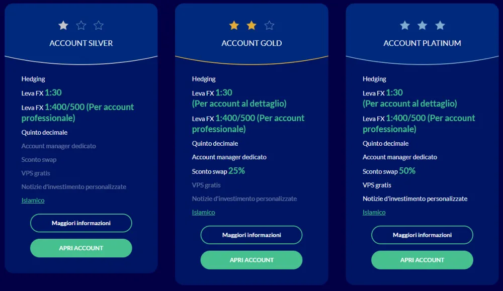 Panoramica conti Roinvesting