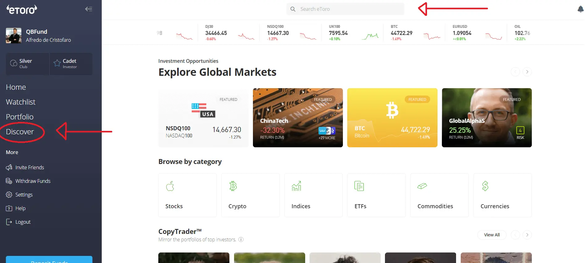 Discover markets and products eToro platform